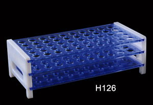 Plastic test tube rack--H126