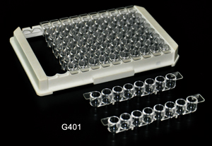 96 well plate with detachable strips --- G401