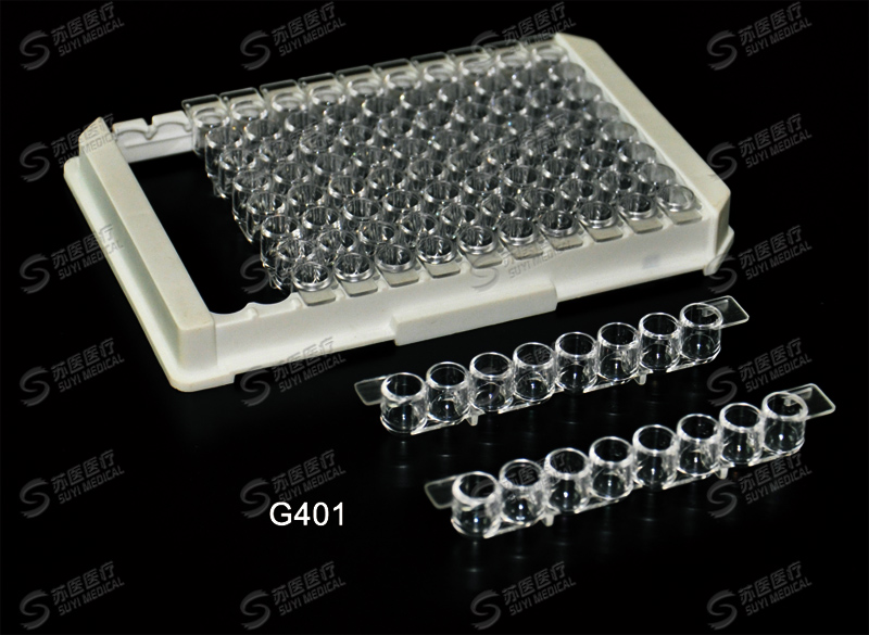 96 well plate with detachable strips --- G401