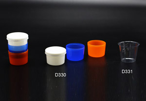 Tri-color medicine cup ---D330,D331